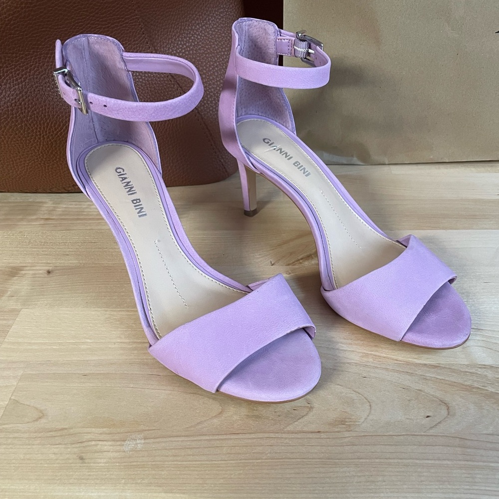 Gianni Bini Lilac Ankle Strap Heels